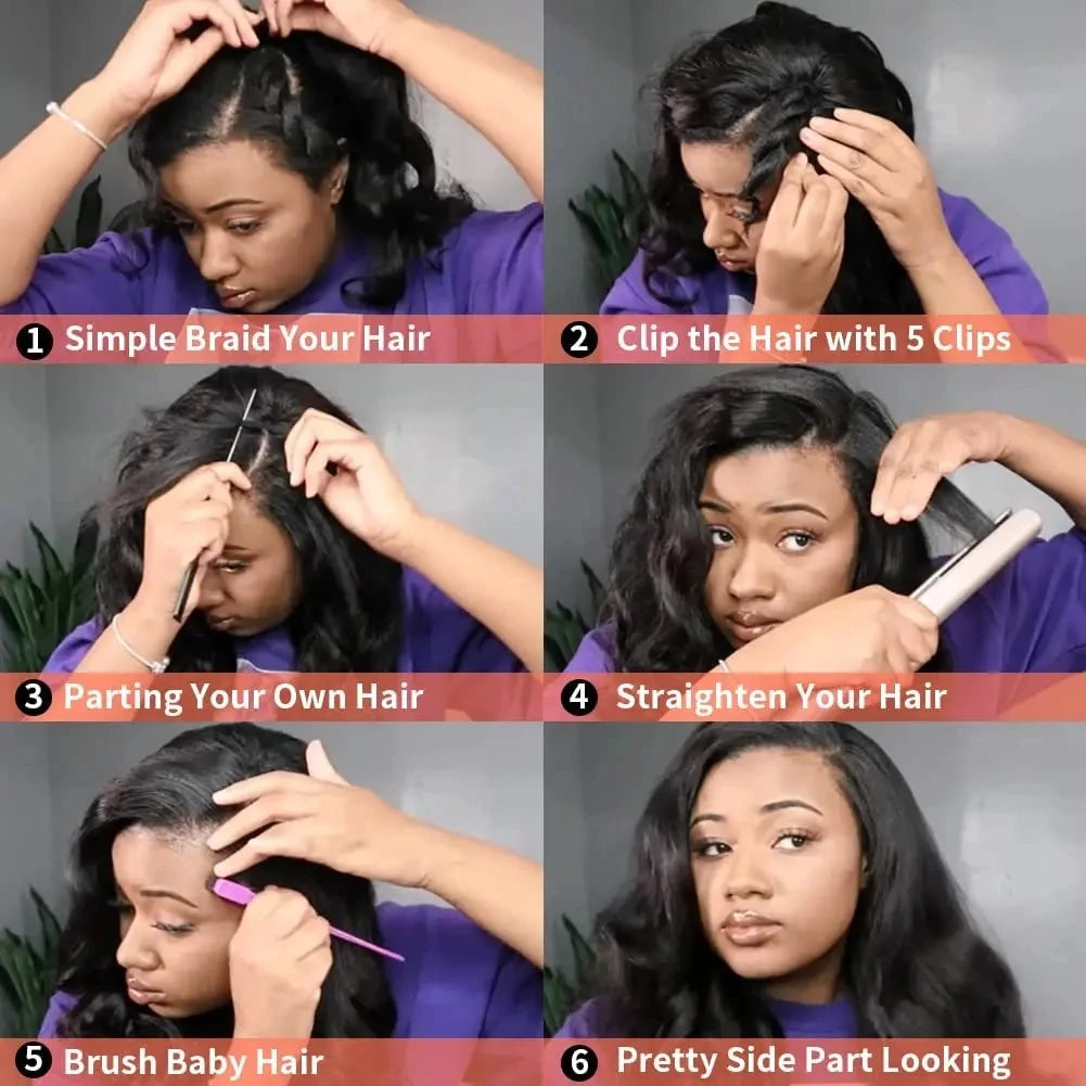 Body Wave U & V Part Human Hair Wig