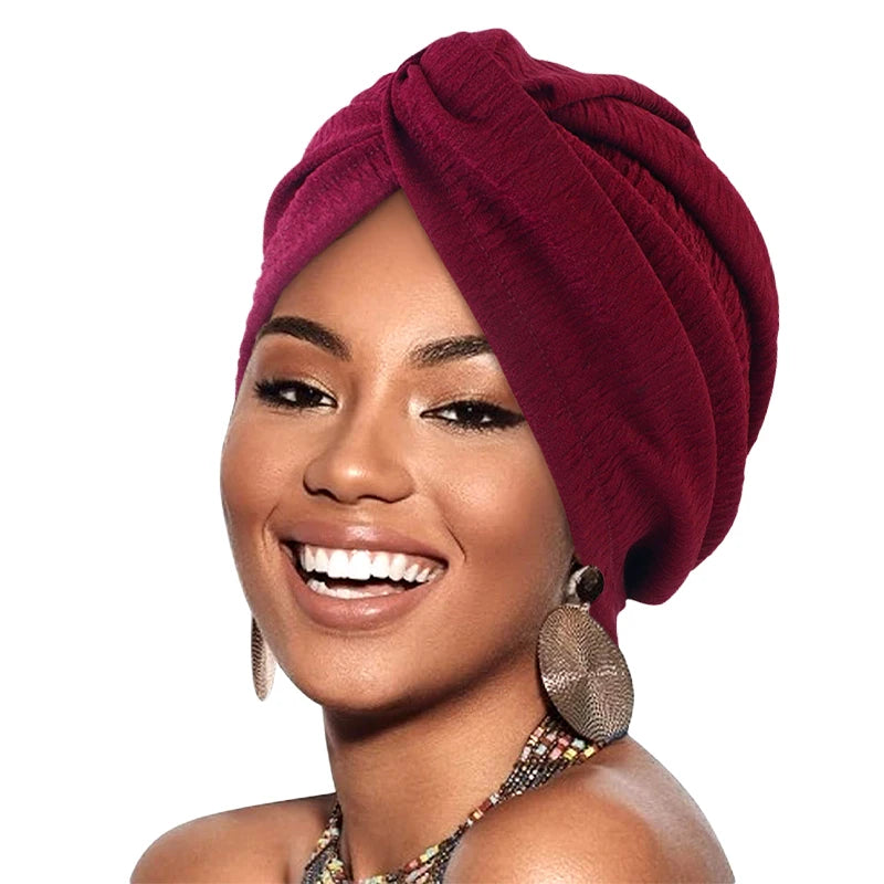 New Women's Turban Elatstic Wrap