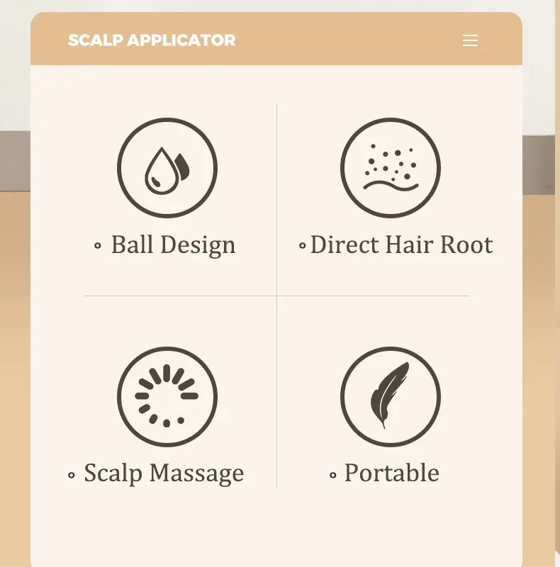 Scalp Liquid Applicator Comb/Massager
