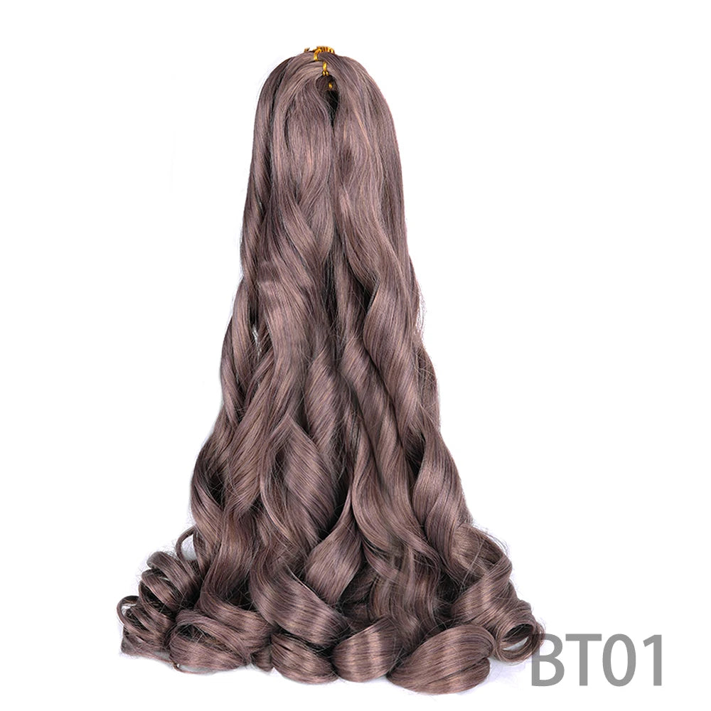 Loose French Spiral Curl Synthetic Pre-Stretched Braiding Hair