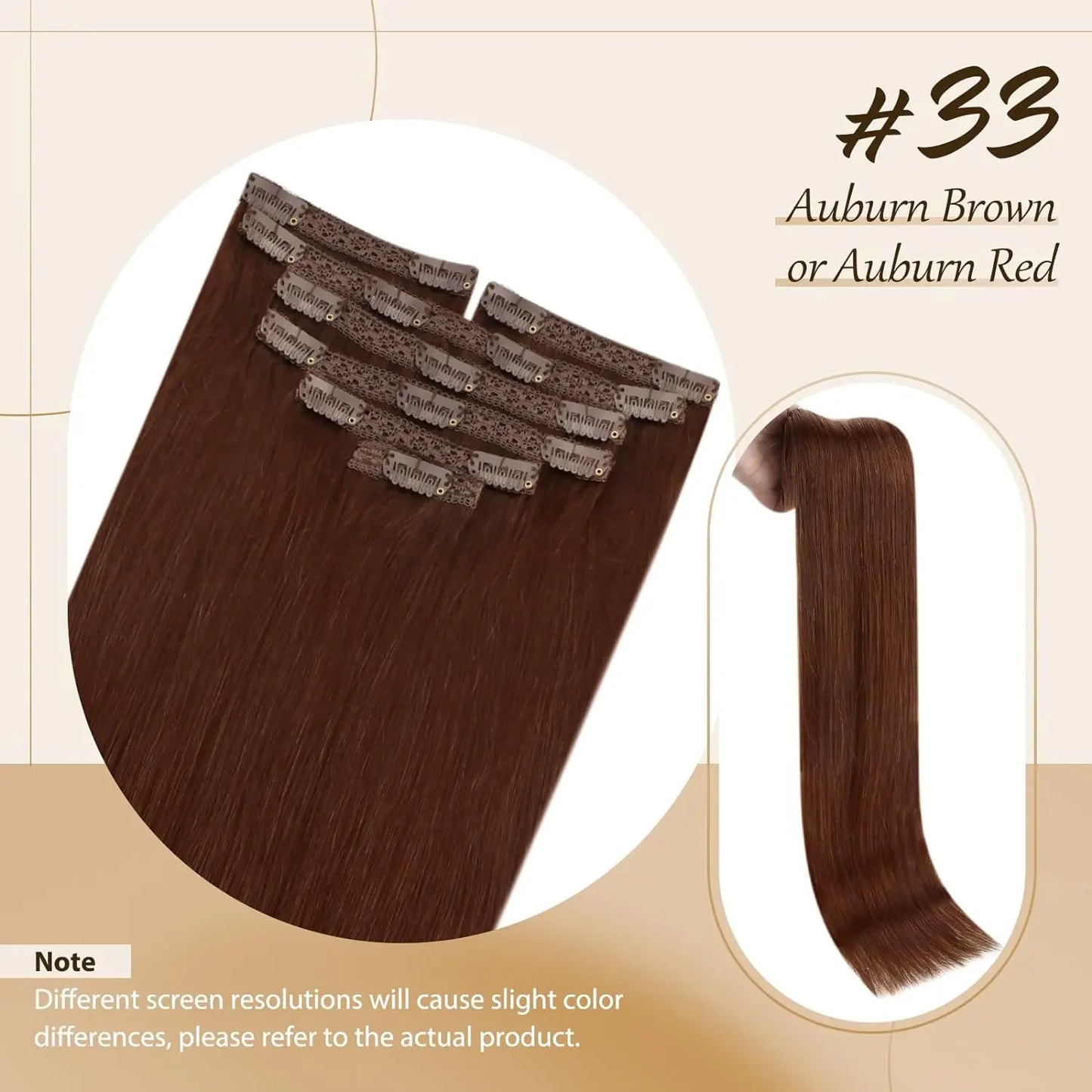 Straight Human Hair Clip Ins - Various Options Available