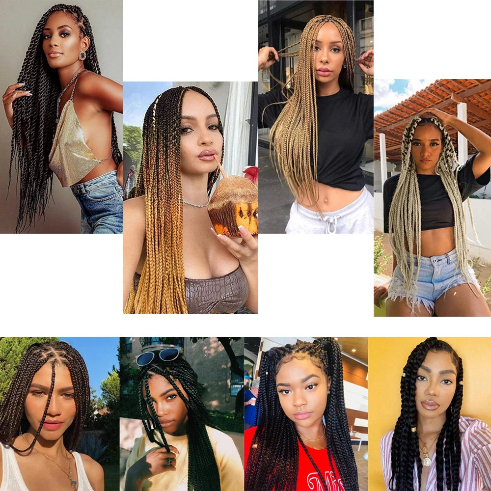 Pre-Stretched Synthetic Braiding Hair - Various Colors Available