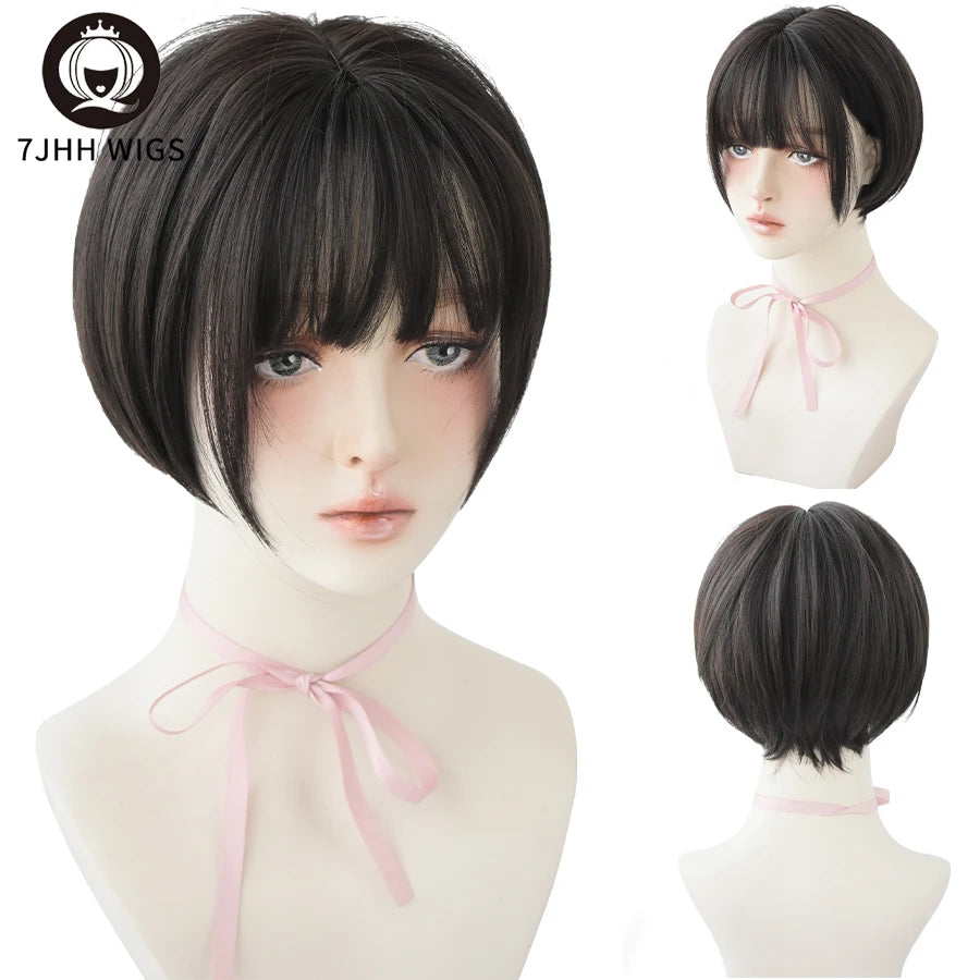 Short Bob Synthetic Wig - Various Colors Available