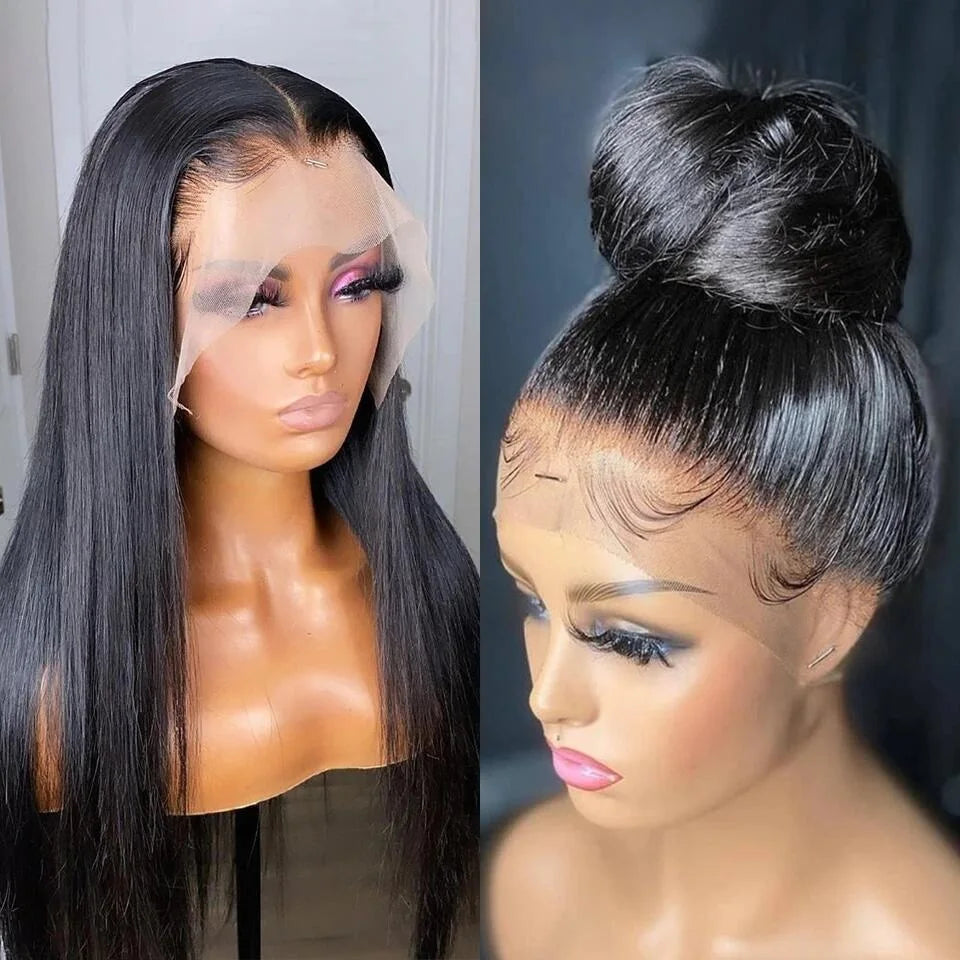 Bone Straight - Glueless Invisi-Drawstring 360 HD Transparent Lace Front Human Hair Wear&Go Wig