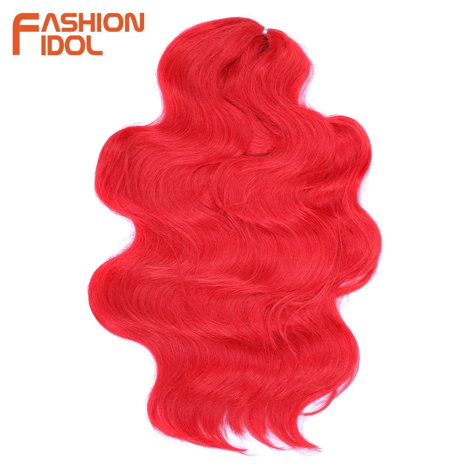 Soft Body Wave Synthetic Braiding Hair - Various Colors Available