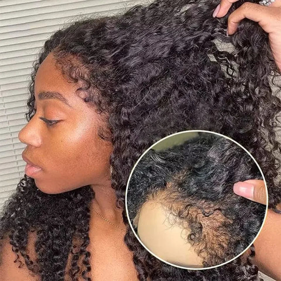 Deep Curly Wave - HD Frontal Wig With 4C Edges