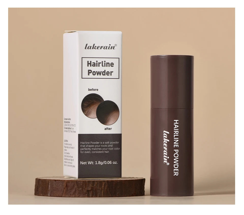 Hairline Shadow Powder Hair Waterproof Hairline Root Cover Up Natural Black Brown Eyebrow Contour Stick Repair Fill in Hair Tool