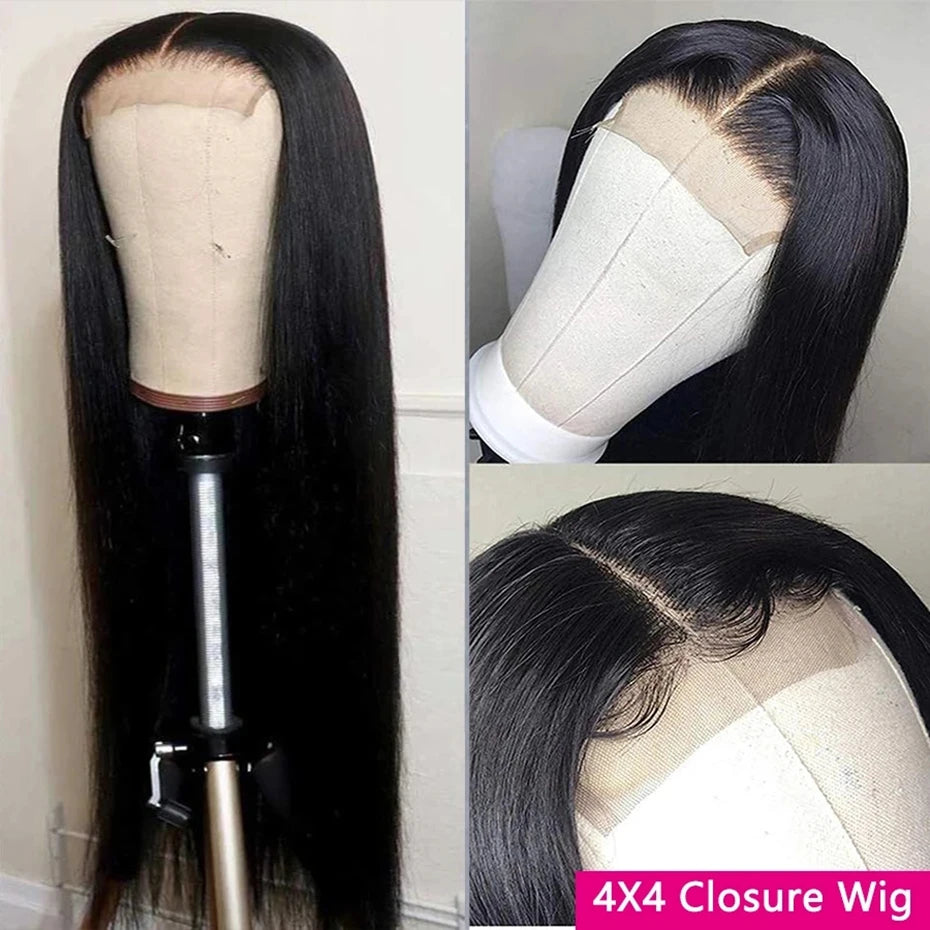 Brazilian Remy Straight - Glueless Human Hair Ready to Wear Wig