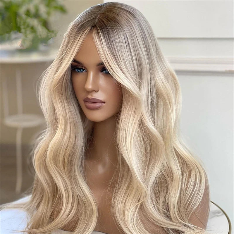 Synthetic Loose Body Wave Lace Front Honey/Platinum/Ash Blonde Wig