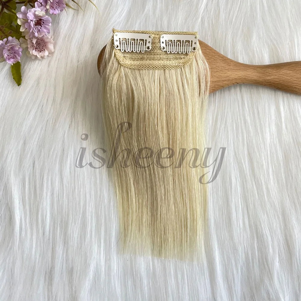 Real Remy Human Hair Clip-In Extensions - Short, Straight Hair Invisible Hairpin Adds Volume & Hides Thinning 10cm-30cm