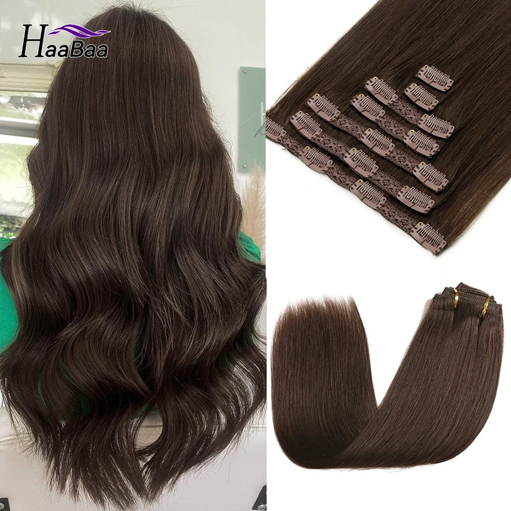 Human Hair Clip-In Extensions 7pcs/pack