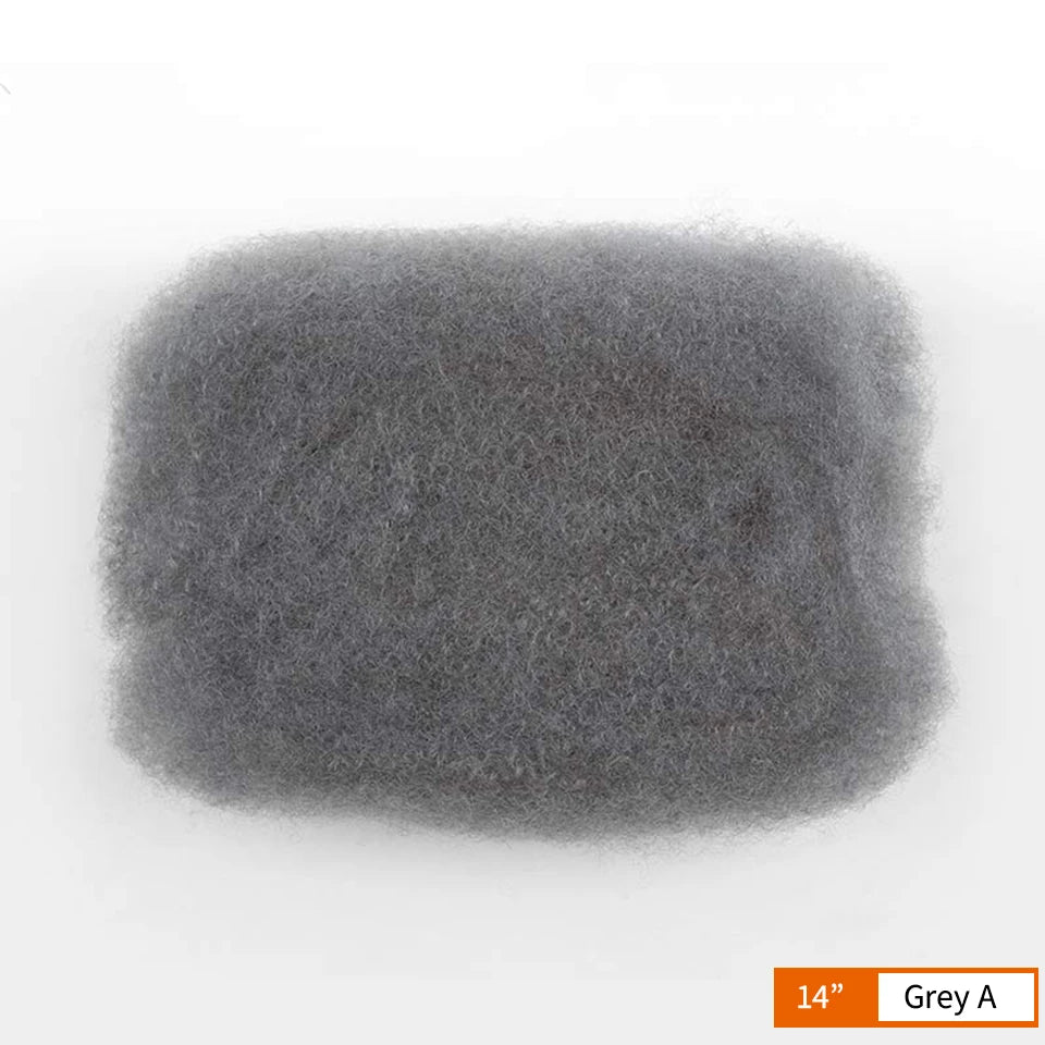 Lightweight Afro Kinky Bulk Braiding Human Hair - Various Colors Available