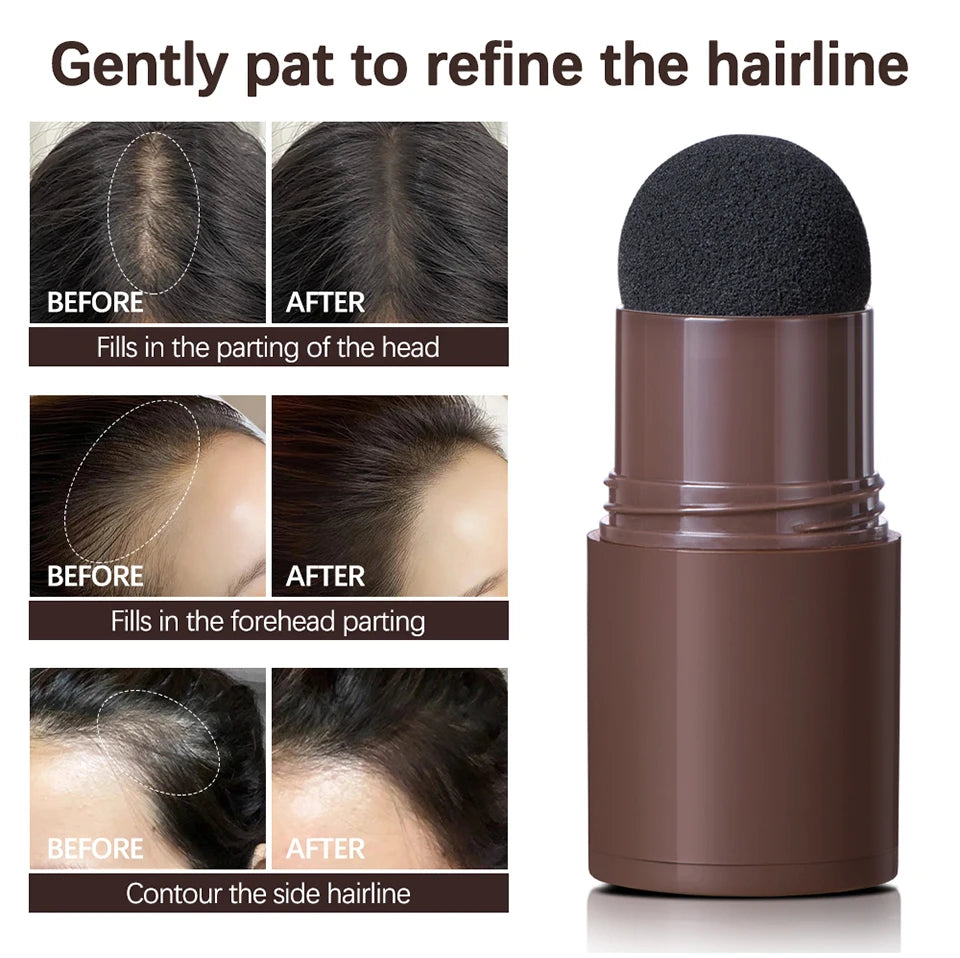 Hairline Shadow Powder Hair Waterproof Hairline Root Cover Up Natural Black Brown Eyebrow Contour Stick Repair Fill in Hair Tool