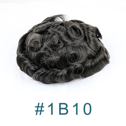 Thin 0.03mm Skin Natural Hairline 100% Human Hair Replacement System (Toupee) - Various Colors Available