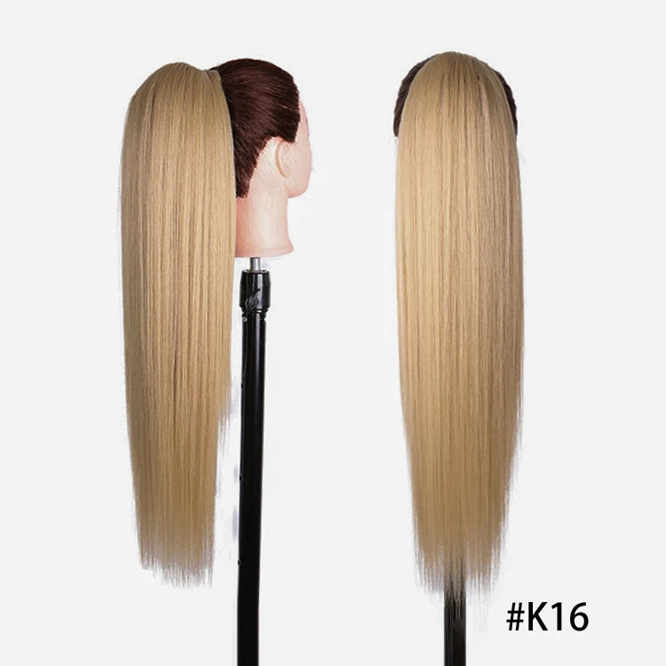 Long Synthetic Clip In Drawstring Ponytails - Various Options Available
