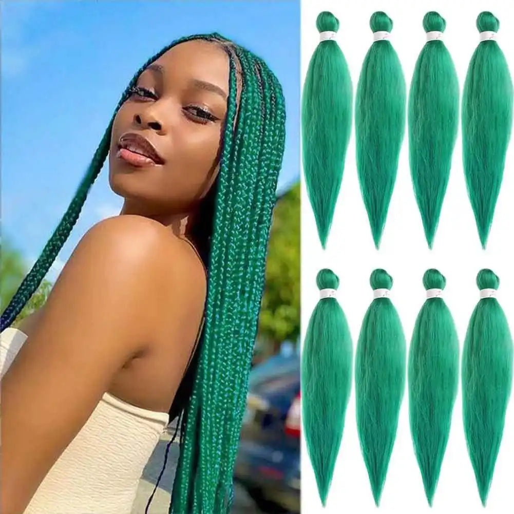 Pre-Stretched Synthetic Braiding Hair - Various Colors Available