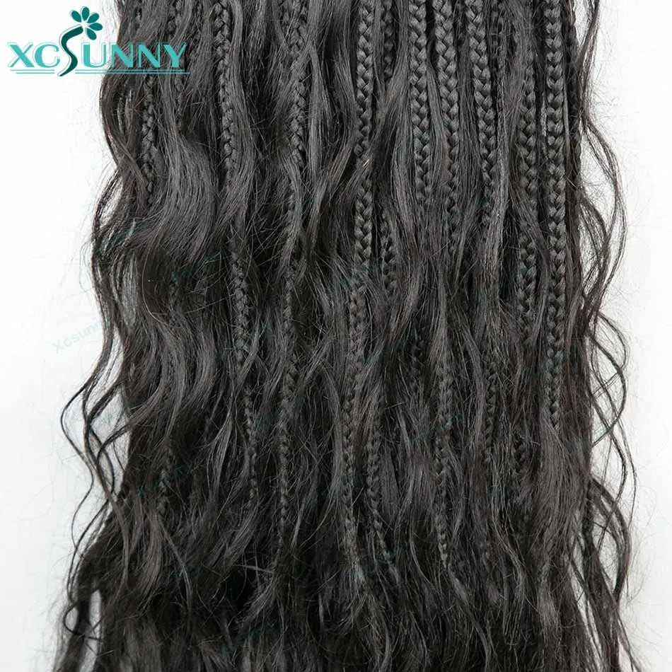 Body Wave Boho Braids Human Hair Crochet - Pre-looped