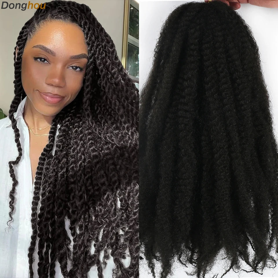 18 Inch Synthetic Marley Braiding Hair - Various Colors Available