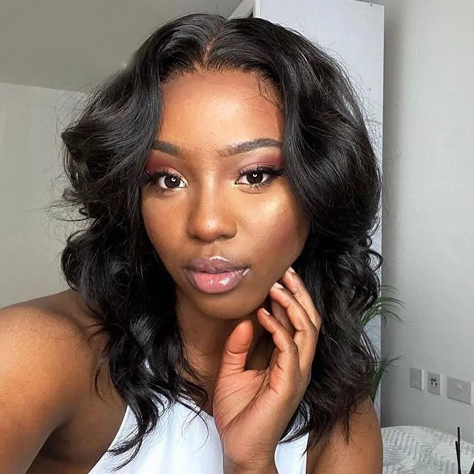 Body Wave Bob - Transparent Lace Frontal Human Hair Wig
