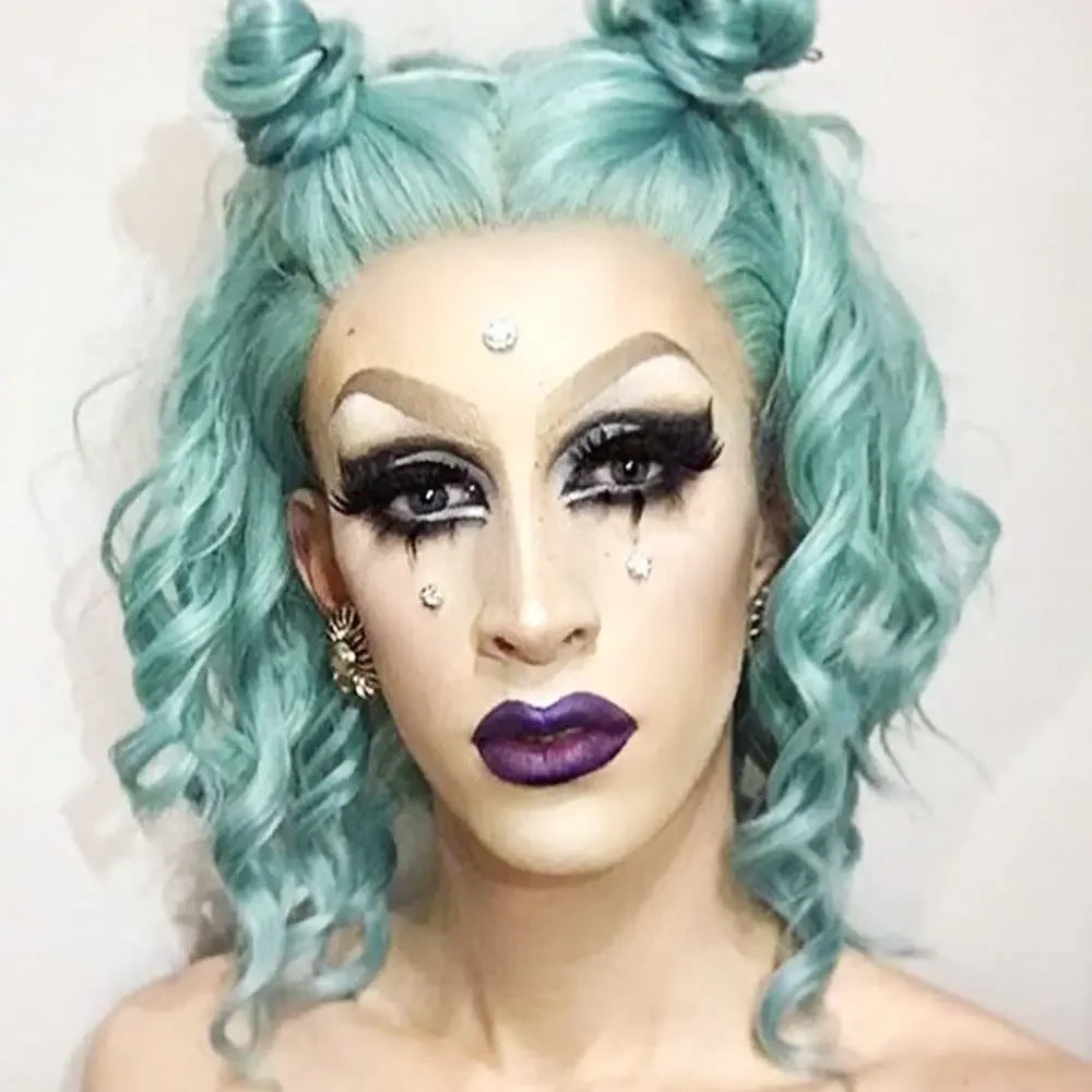 Water Wave Short Synthetic Lace Front Wigs - Various Colors Available