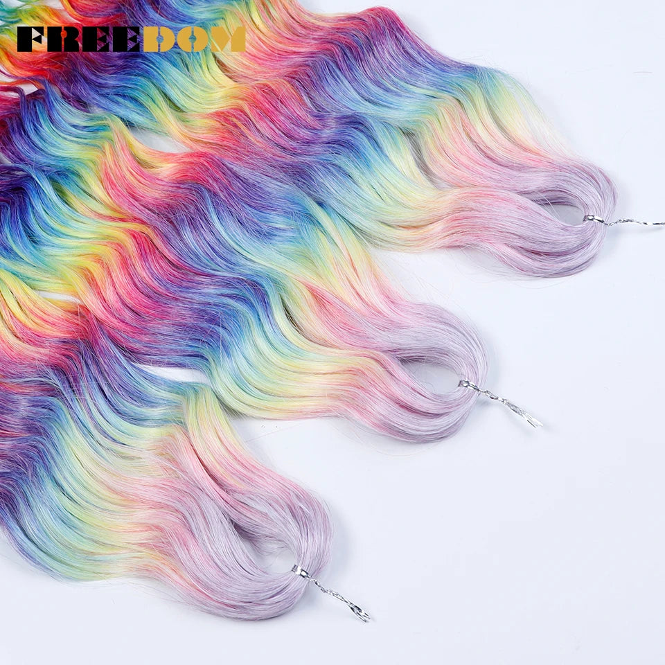 Deep Water Wave Synthetic 24inch Long Crochet Hair