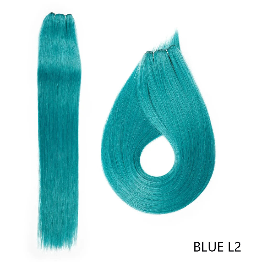 Yaki Straight Synthetic Hair Bundles - Various Colors Available