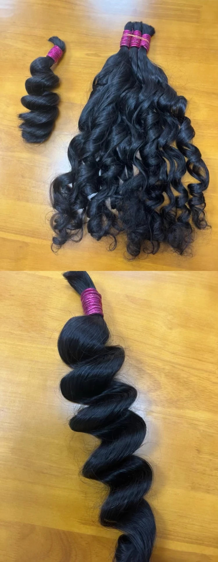 Indian Unprocessed Raw Human Hair Bundles For Braiding