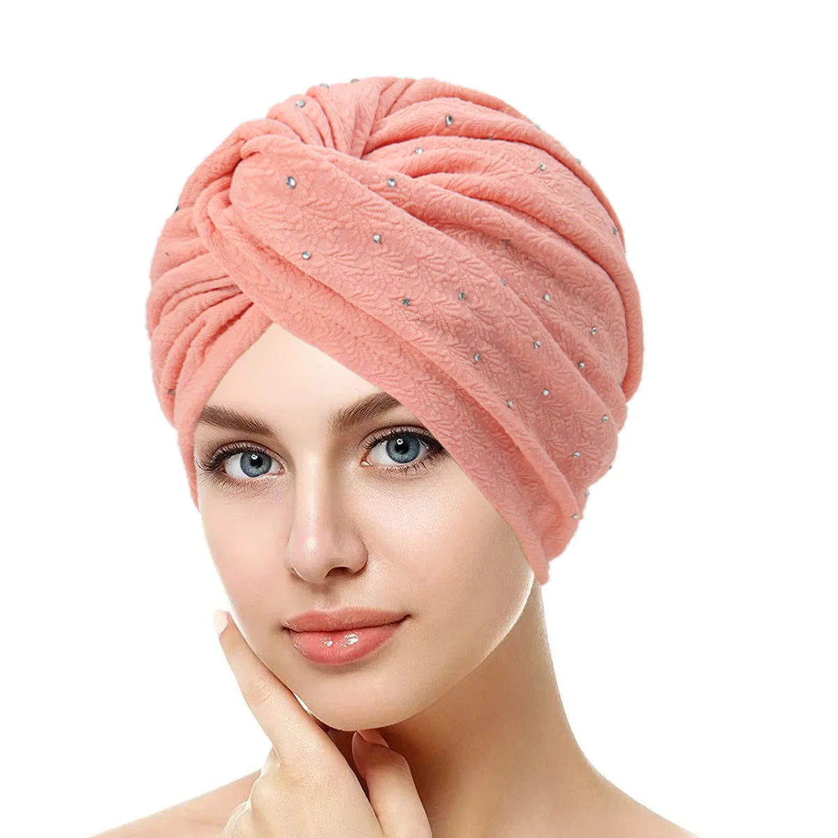Women's Pleated Turbans in Various Colors