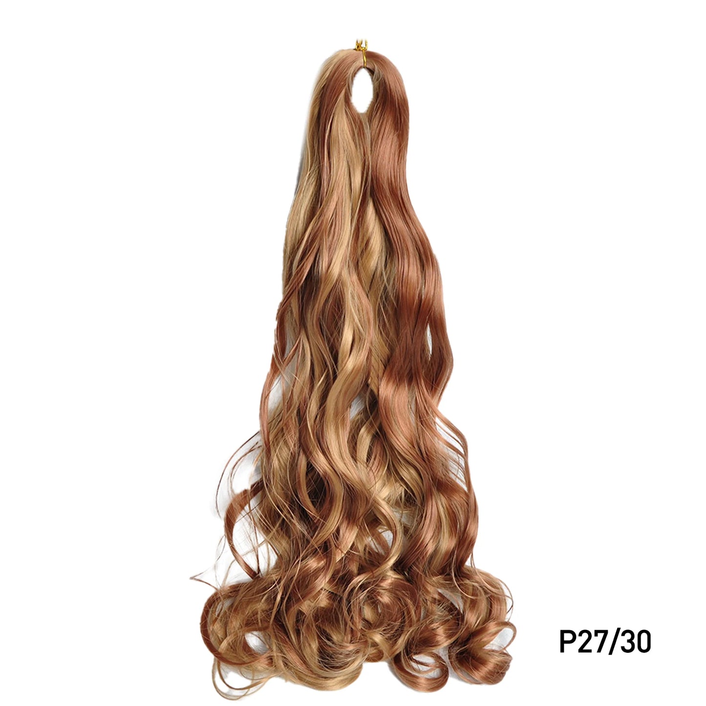 French Spiral Curls Pre Stretched Loose Synthetic Braiding Hair