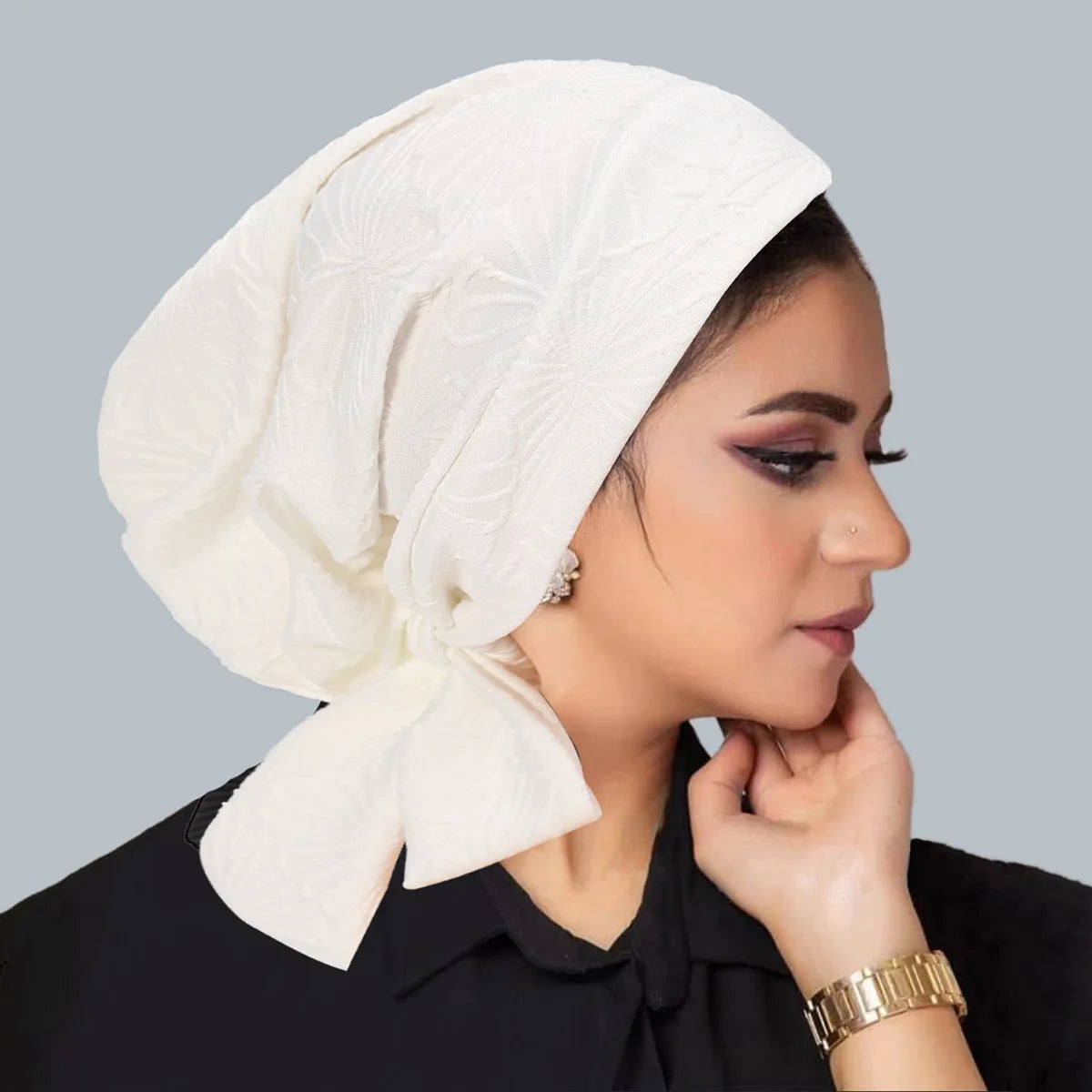 Women's Pleated Turbans in Various Colors