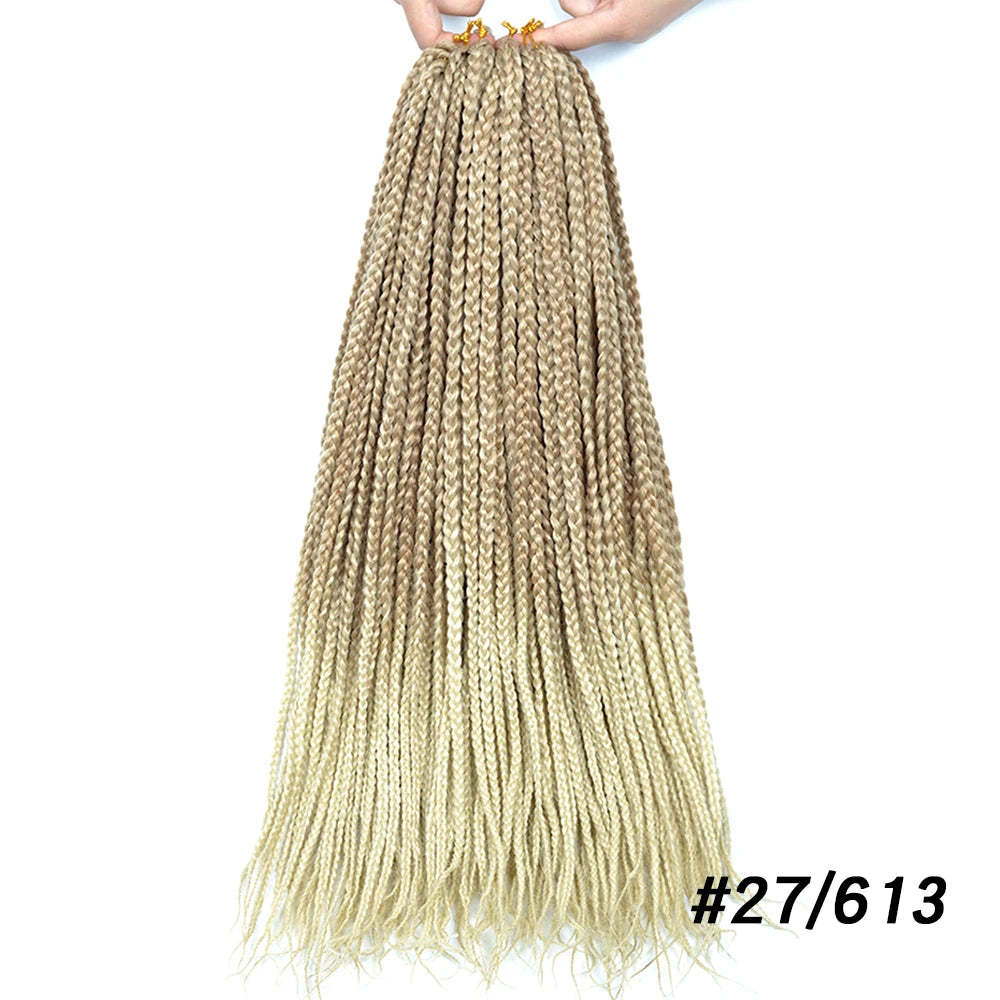 Synthetic Long Pre-Looped Box Braids Crochet Hair