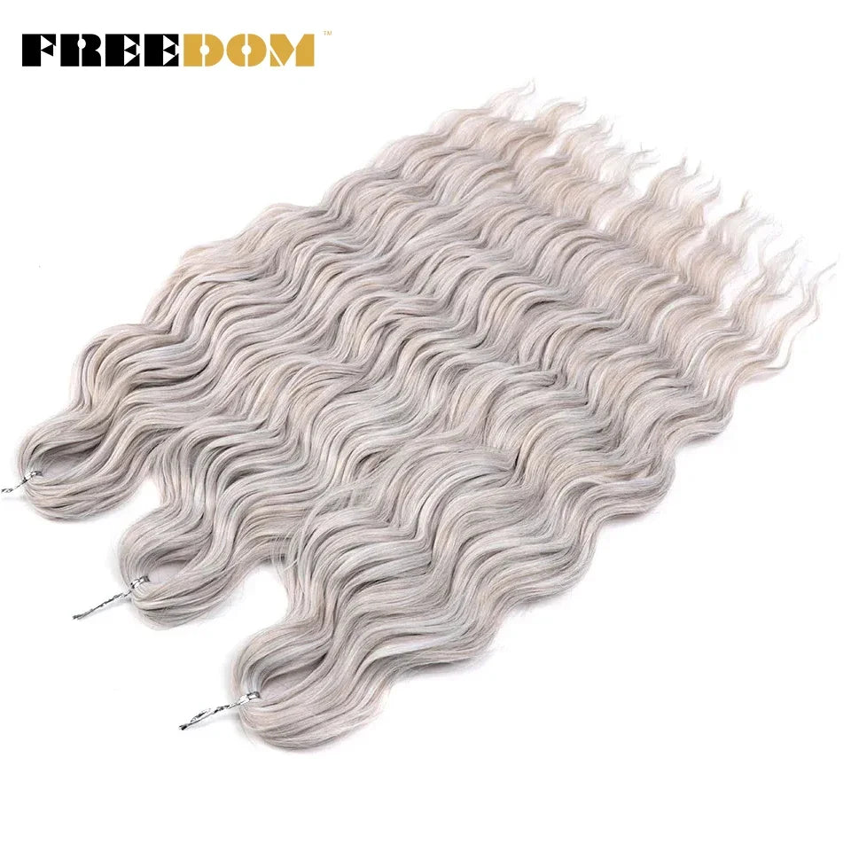 Deep Water Wave Synthetic 24inch Long Crochet Hair
