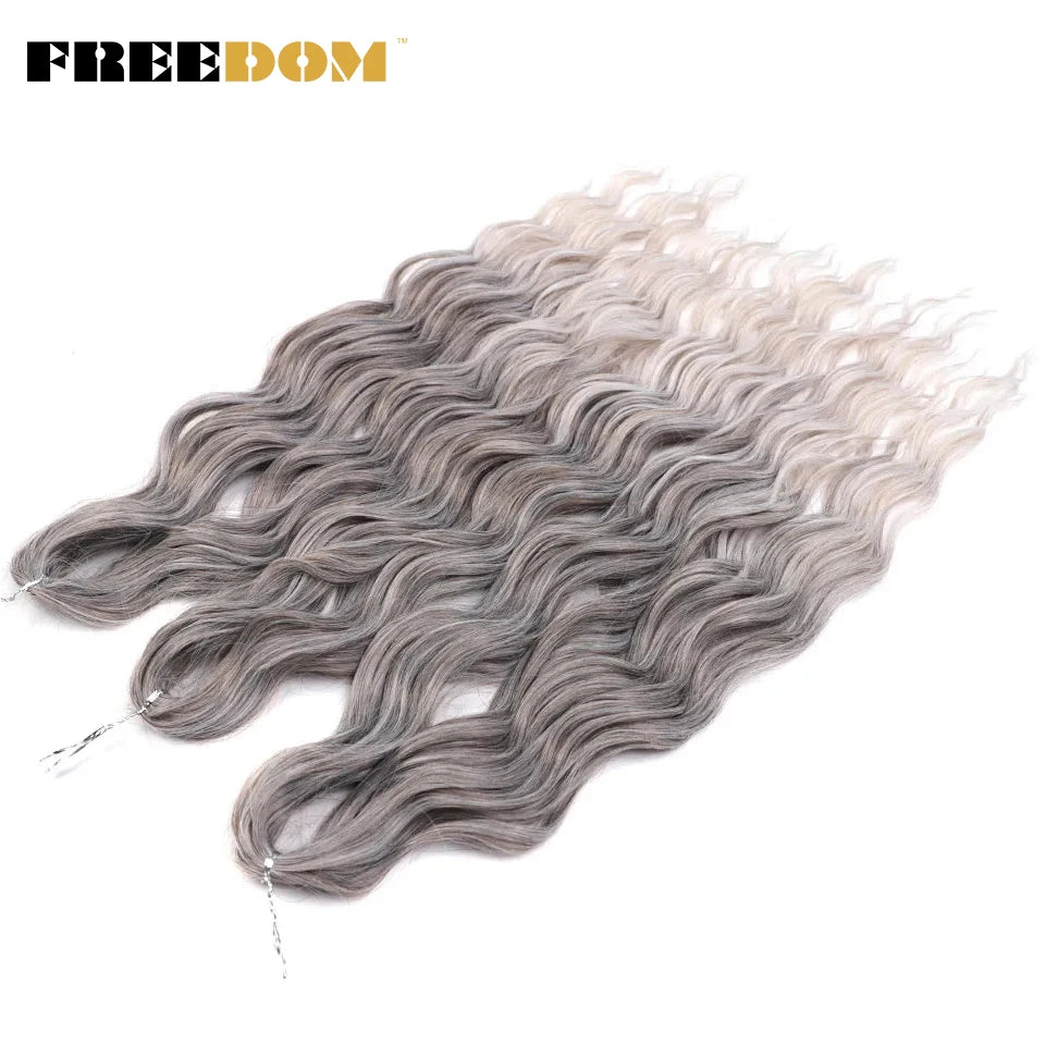 Synthetic Loose Deep Wave Crochet Hair - Various Colors Available
