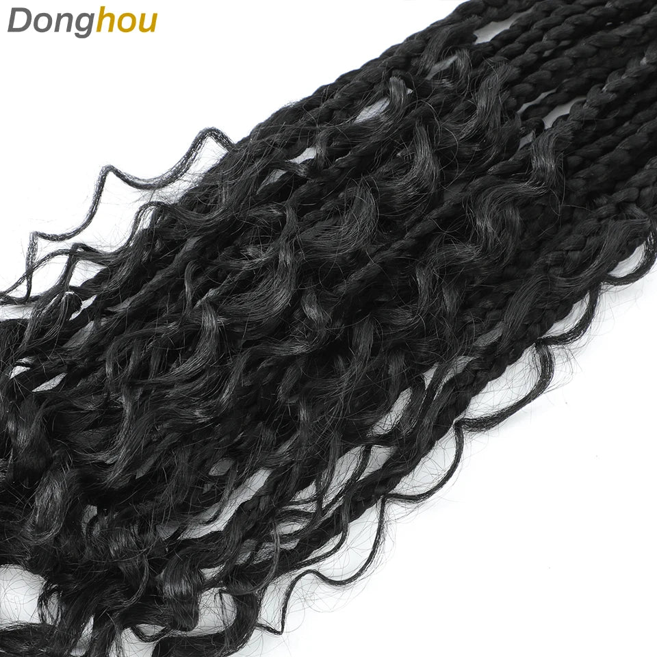 Boho Box Braids Synthetic Crochet Hair