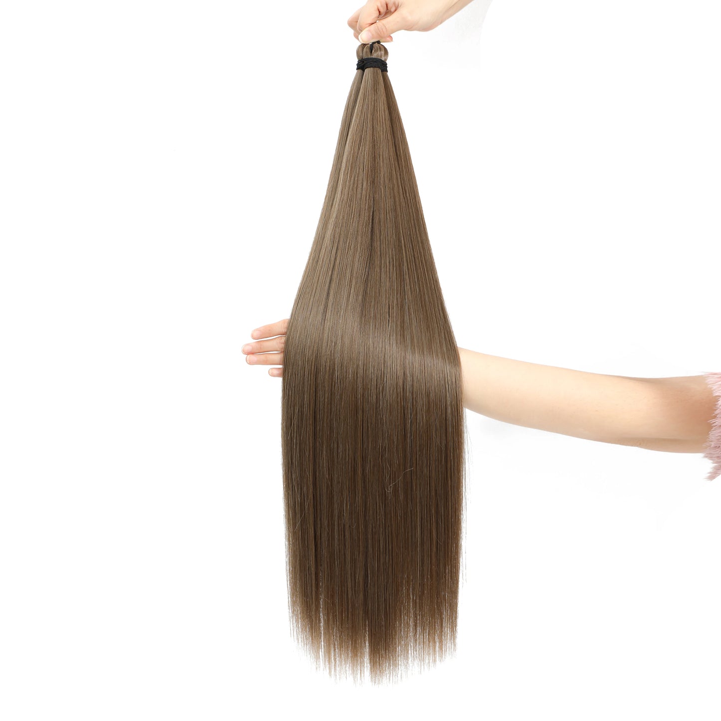 Straight Bundles Synthetic Crochet Hair Synthetic