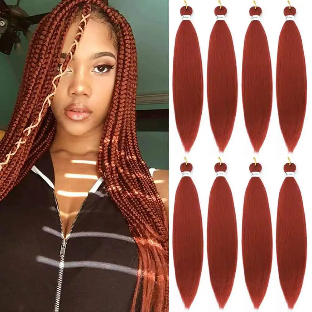 Pre-Stretched Synthetic Braiding Hair - Various Colors Available