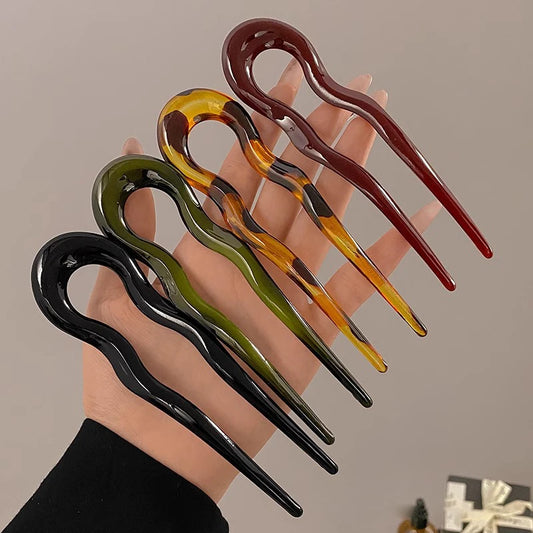 New U-Shaped Hair Fork Women Fashion Hairpins