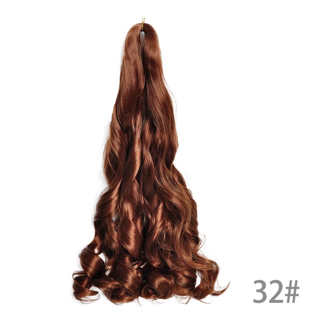 Loose French Spiral Curl Synthetic Pre-Stretched Braiding Hair