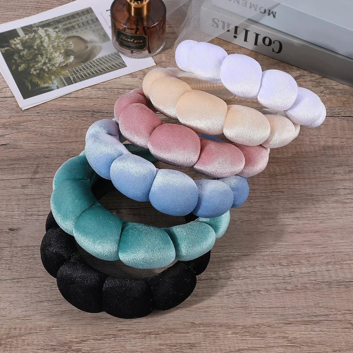 Women's TerryCloth Spa Puffy Sponge Headbands