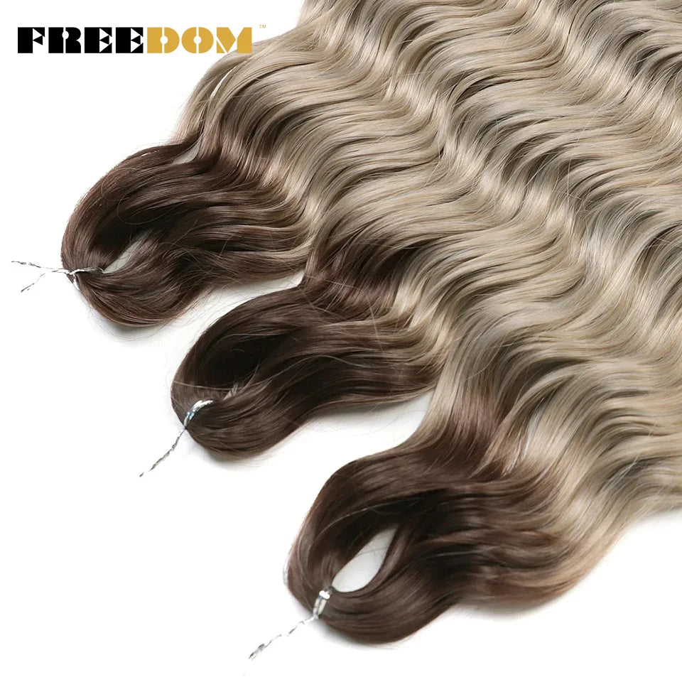 Deep Water Wave Synthetic 24inch Long Crochet Hair