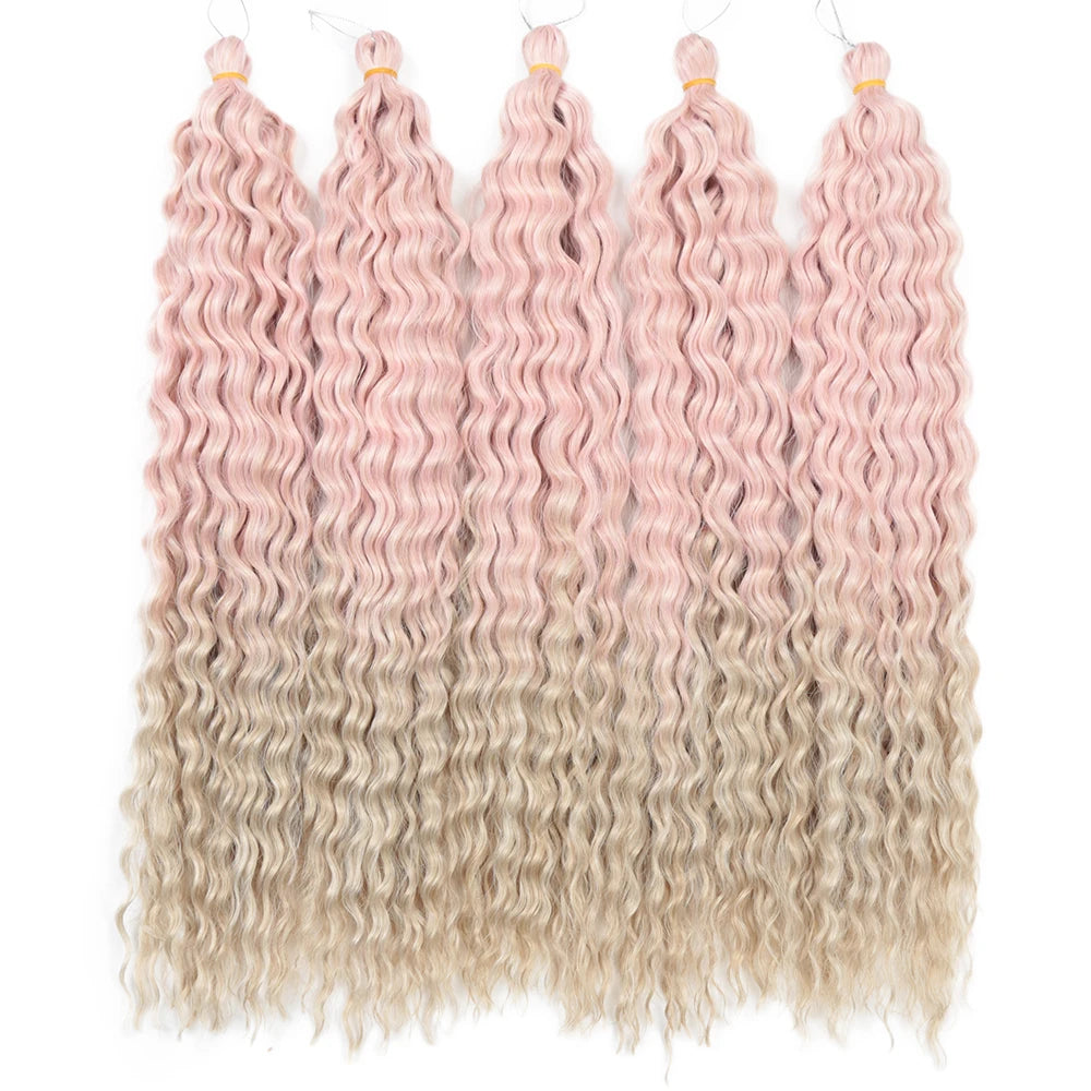 Water Wave Synthetic Crochet Hair - Various Colors Available