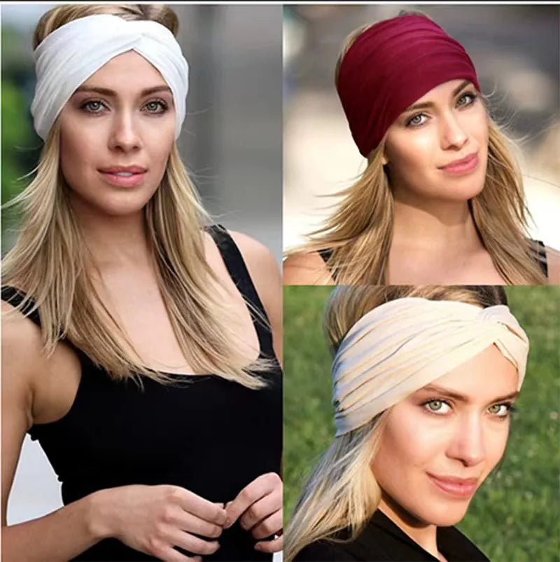 Wide Elastic Headbands