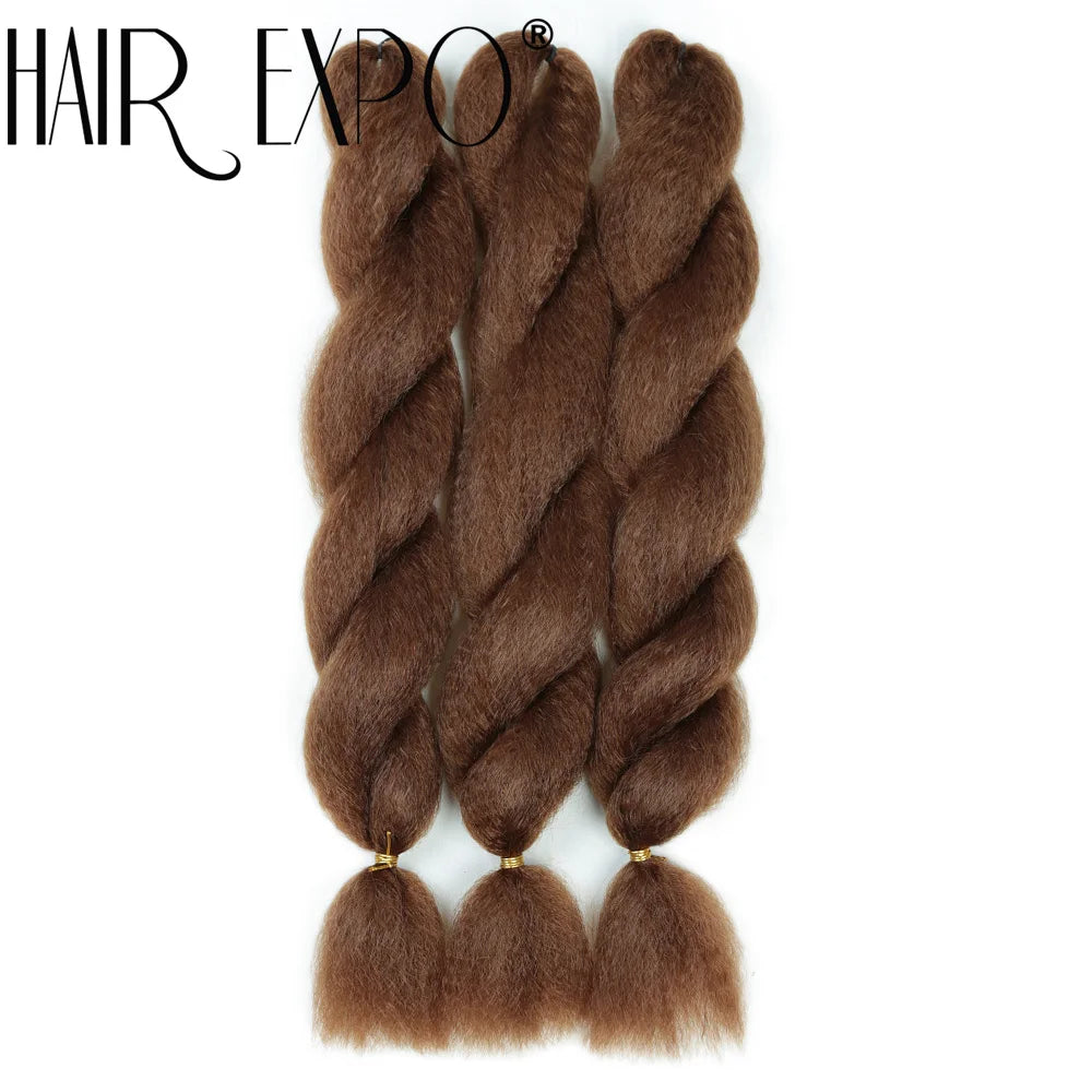 26Inch Yaki Straight Braiding Synthetic Hair - Various Colors Available