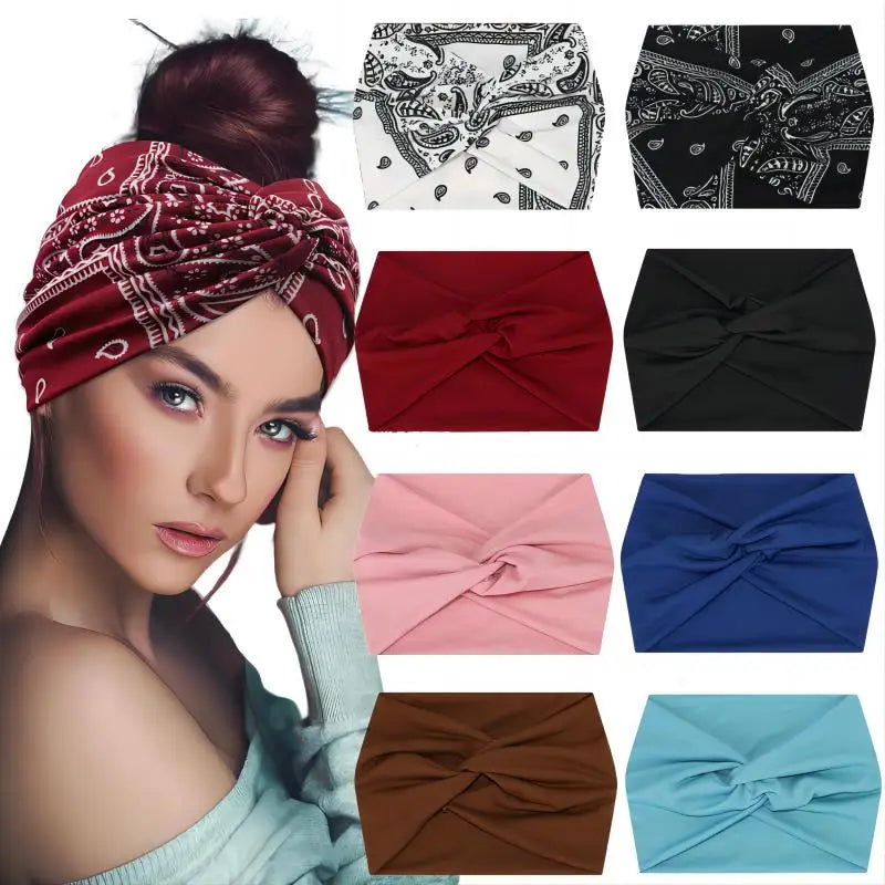 Wide Elastic Headbands