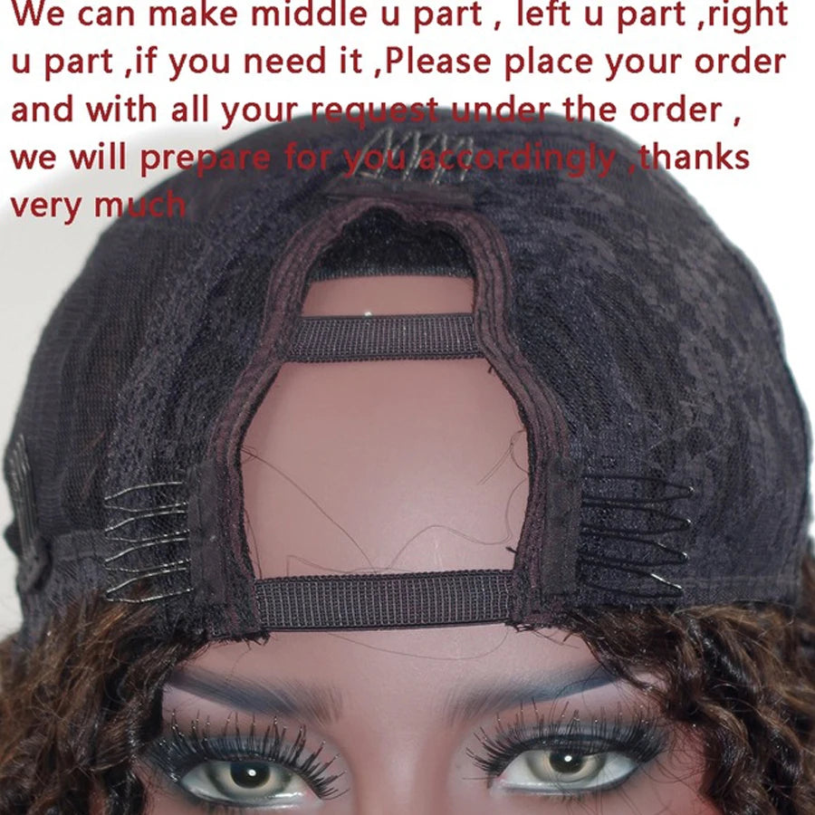 Straight U & V Part Human Hair Wigs