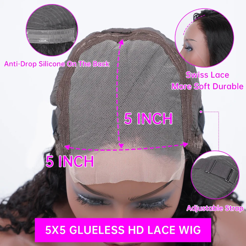 Chocolate Brown Bone Straight - HD Lace Front Human Hair Wig