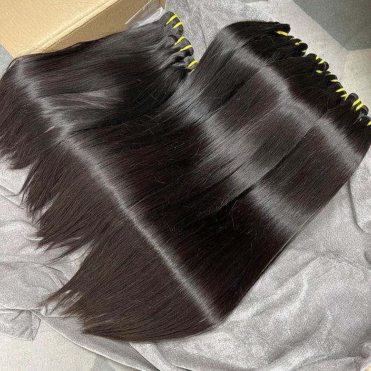 Bone Straight 100% Unprocessed Raw Virgin Human Hair Bundles