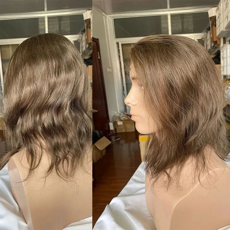 12inch Long Human Hair, Thin Skin Base PU Toupee/Replacement Units - Various Options Available