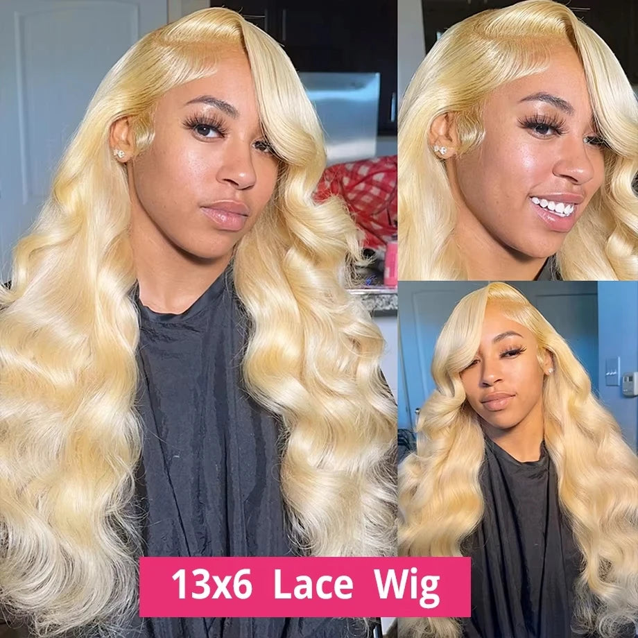 Blonde Body Wave - Human Hair Lace Front Glueless Wig