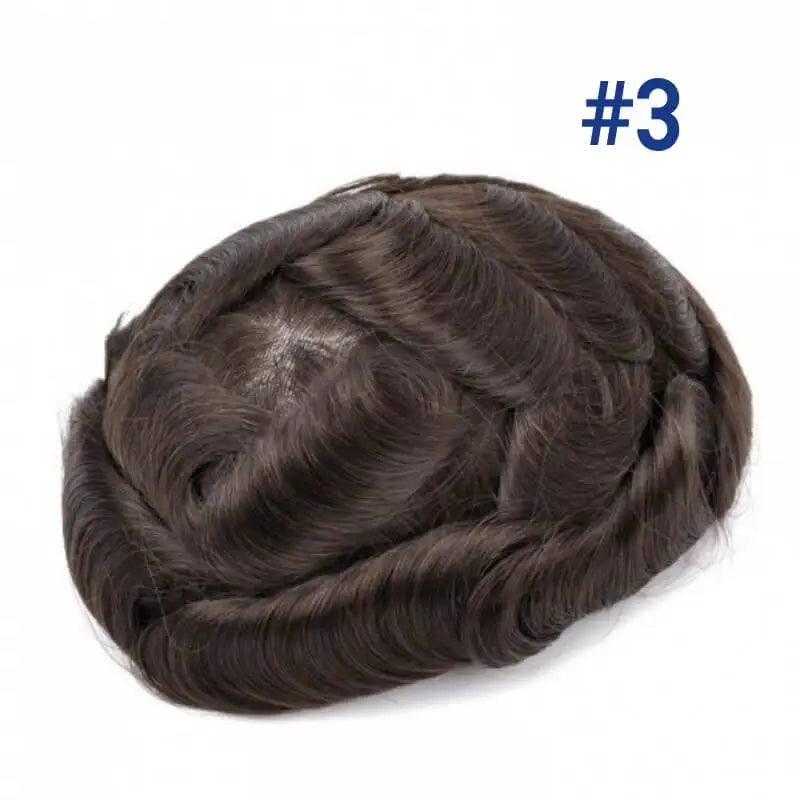 Swiss Lace 100% Natural Human Hair Toupee Hair Replacement Systems - Various Options Available